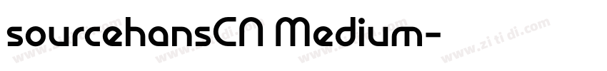 sourcehansCN Medium字体转换